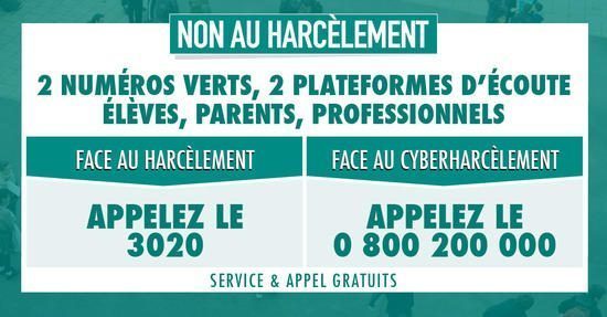 NON au HARCÈLEMENT