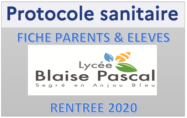 PROTOCOLE SANITAIRE FAMILLES RENTRÉE 2020