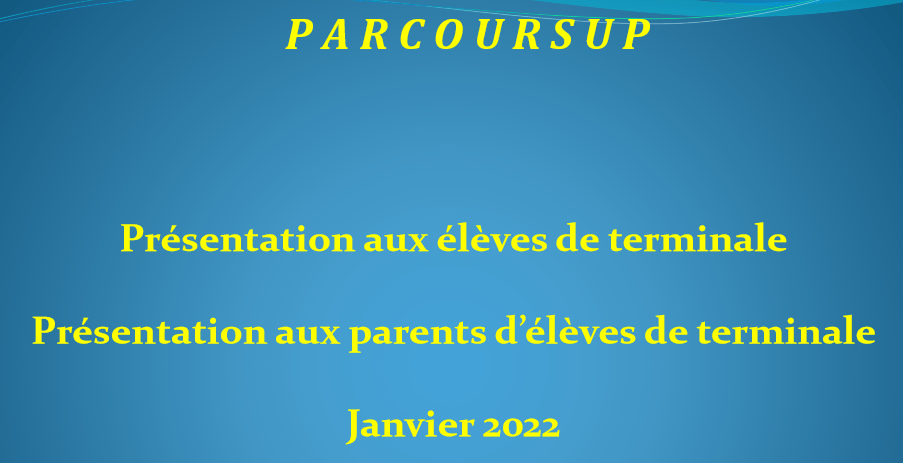 ParcourSup 2022