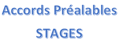 Accords préalables pour Stages PFMP