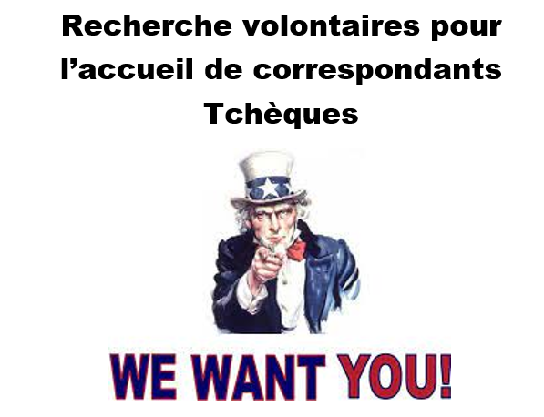 Recherche Volontaires Accueil Tchèques